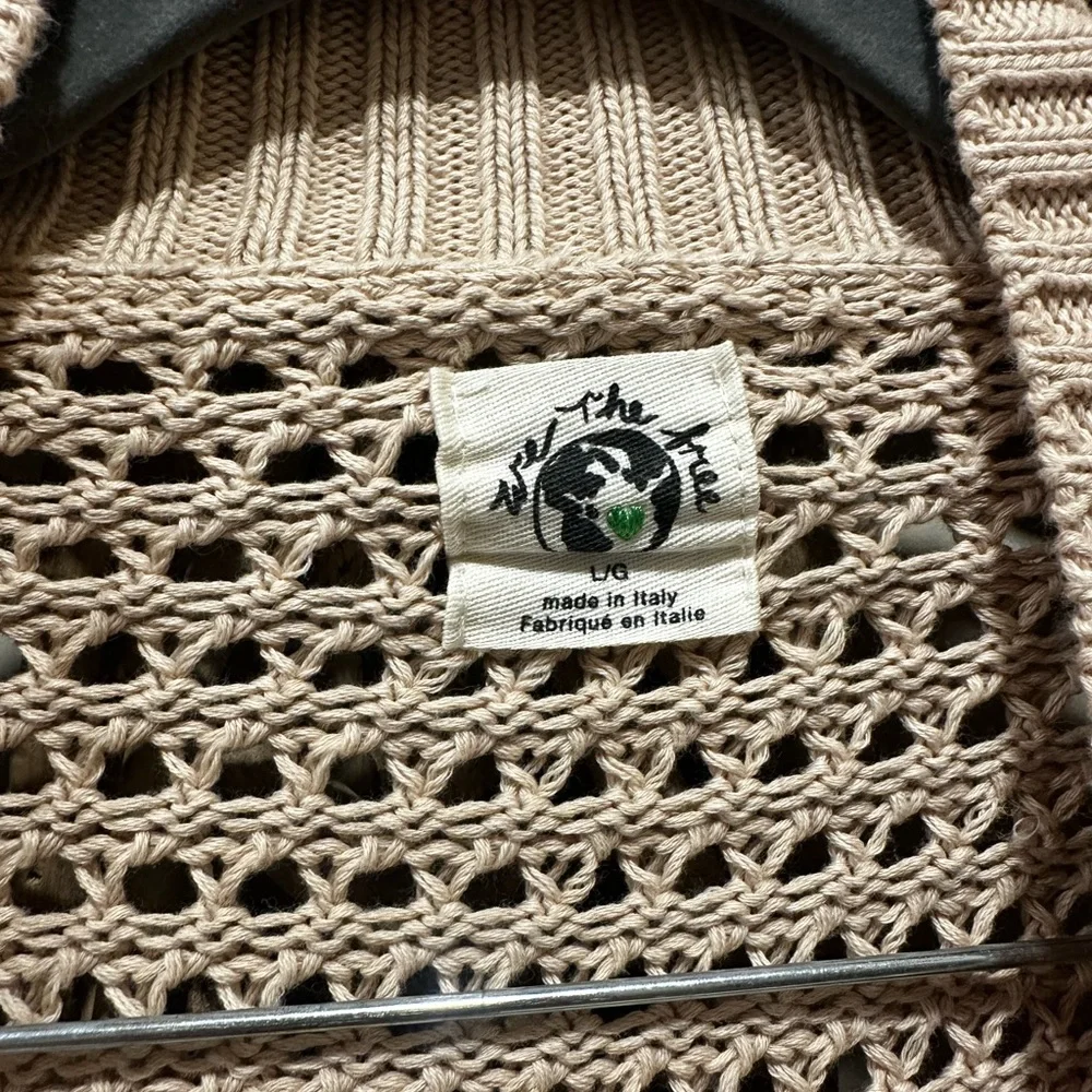 We The Free Beige Open-Knit Cardigan - Picture 2 of 5